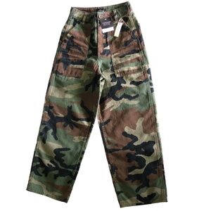 Petite Women’s Wide Leg Camouflage Pants - 0P NWT